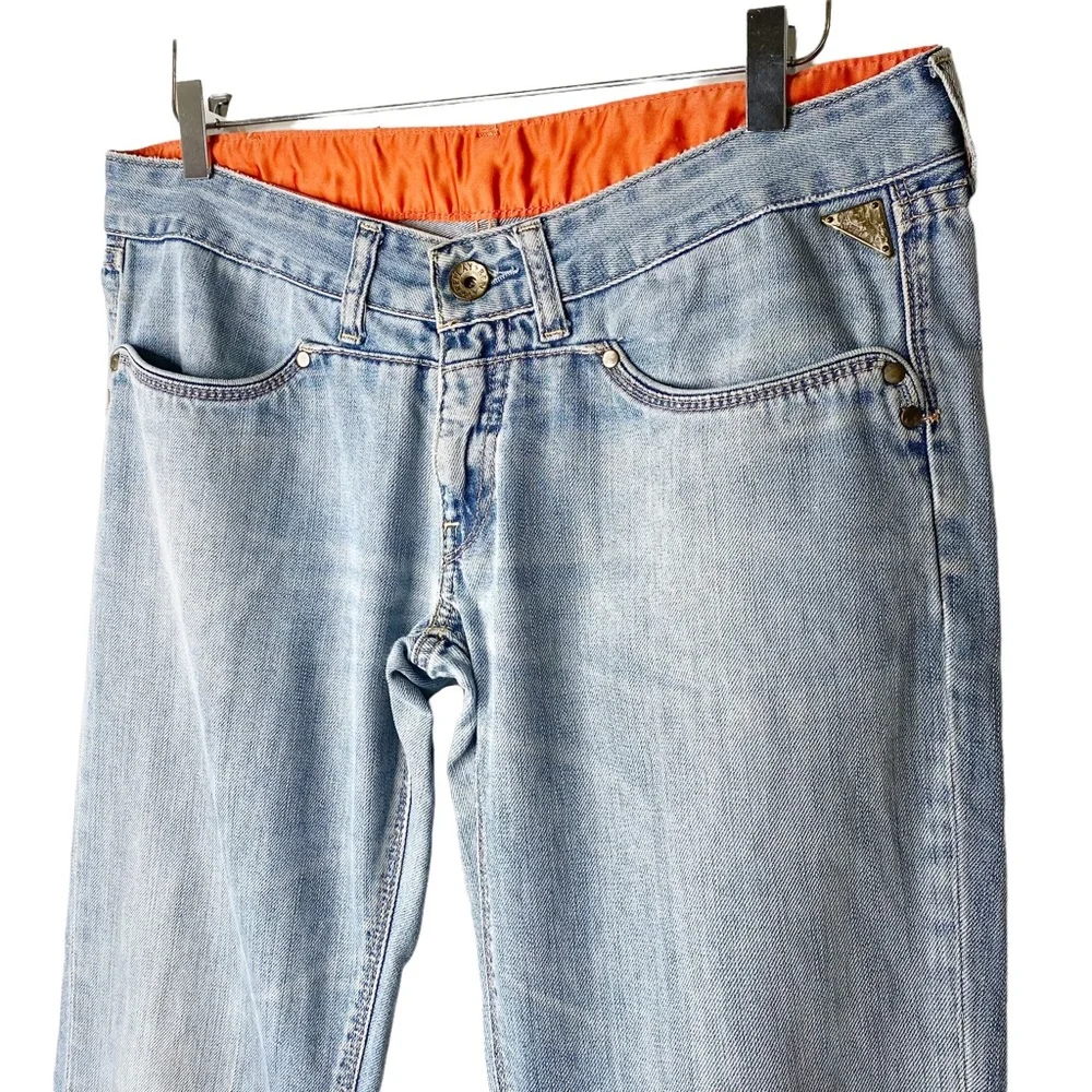 Mens Supreme Denim Low Rise Y2K Flare Jeans Size 32/M
